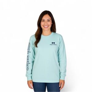 Simply Southern,”Stamps Of The South Collection”
Turquoise, Long Sleeves, Med.